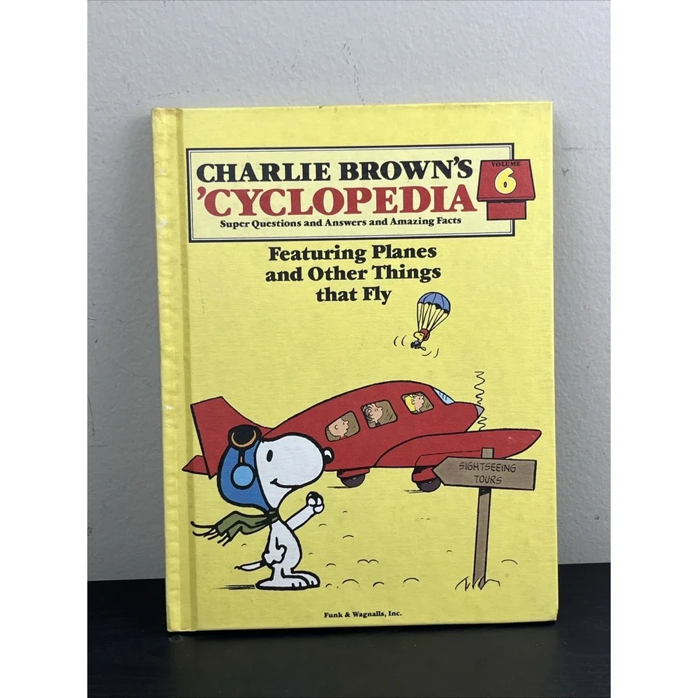 Charlie Brown's Cyclopedia Volume 6 Planes and Flying Things Vintage 1980